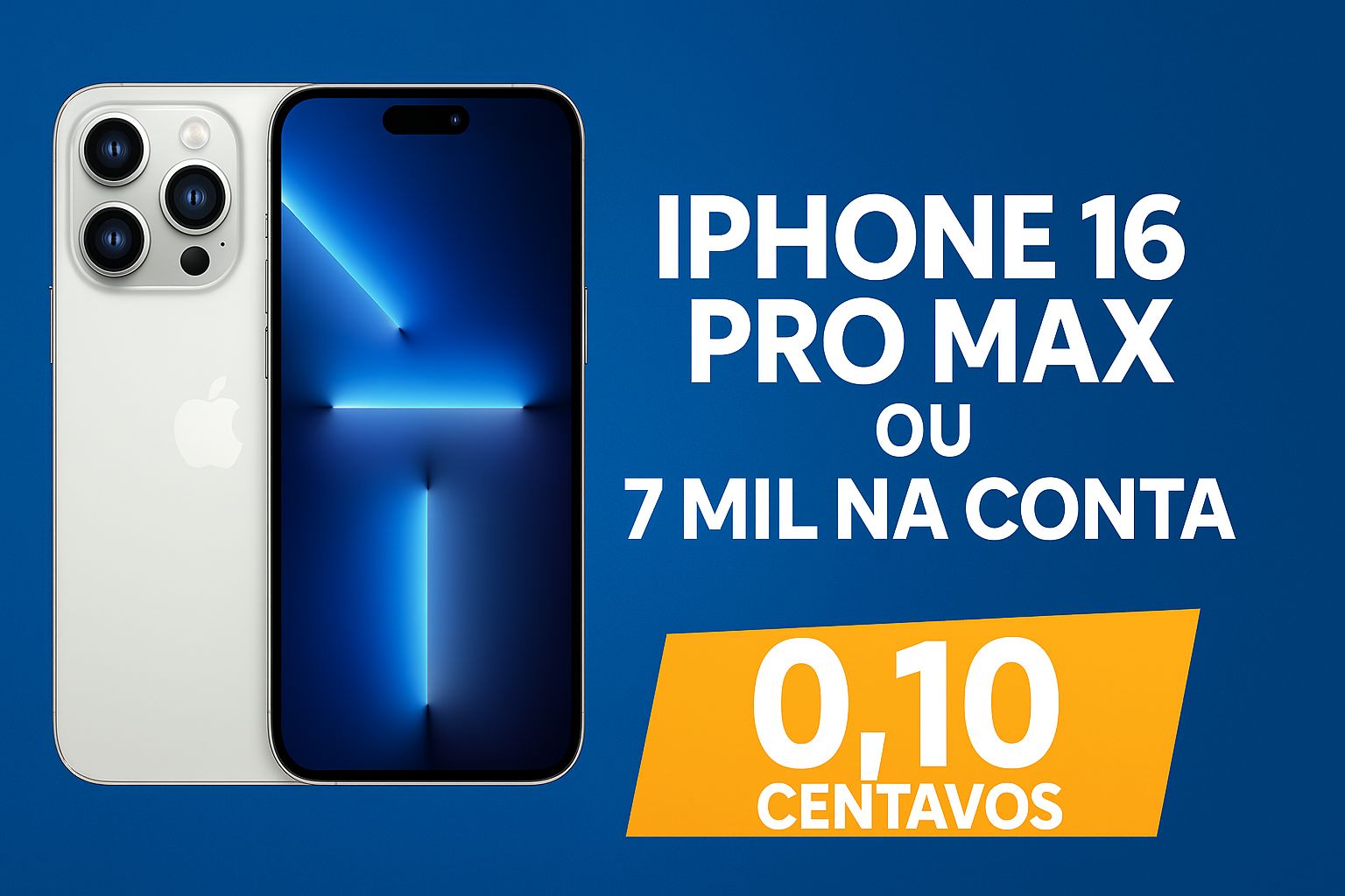 Concorra a um iPhone 16 Pro Max! Garanta seu número e boa sorte!